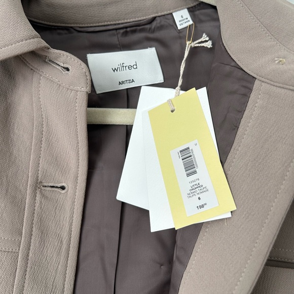 Aritzia Wilfred Little Cropped Jacket-Crepette Size 6 - Picture 8 of 8